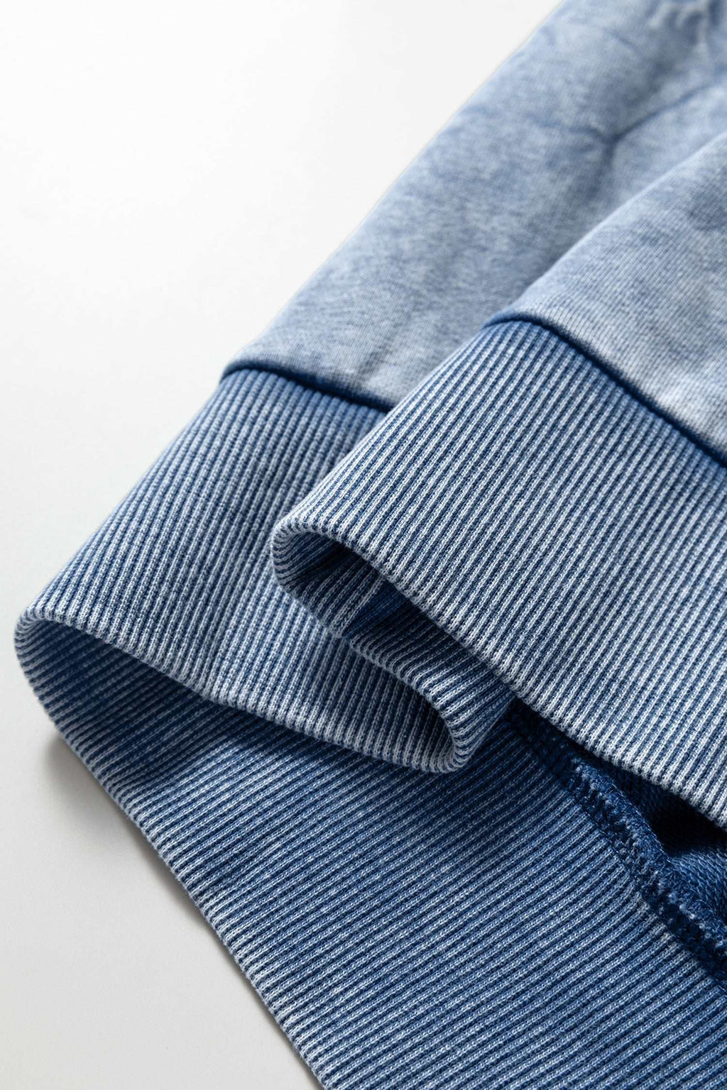 Sea Green saved by grace Letter Embroidery Mineral Wash Loose Sweatshirt