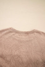 Sea Green saved by grace Letter Embroidery Mineral Wash Loose Sweatshirt