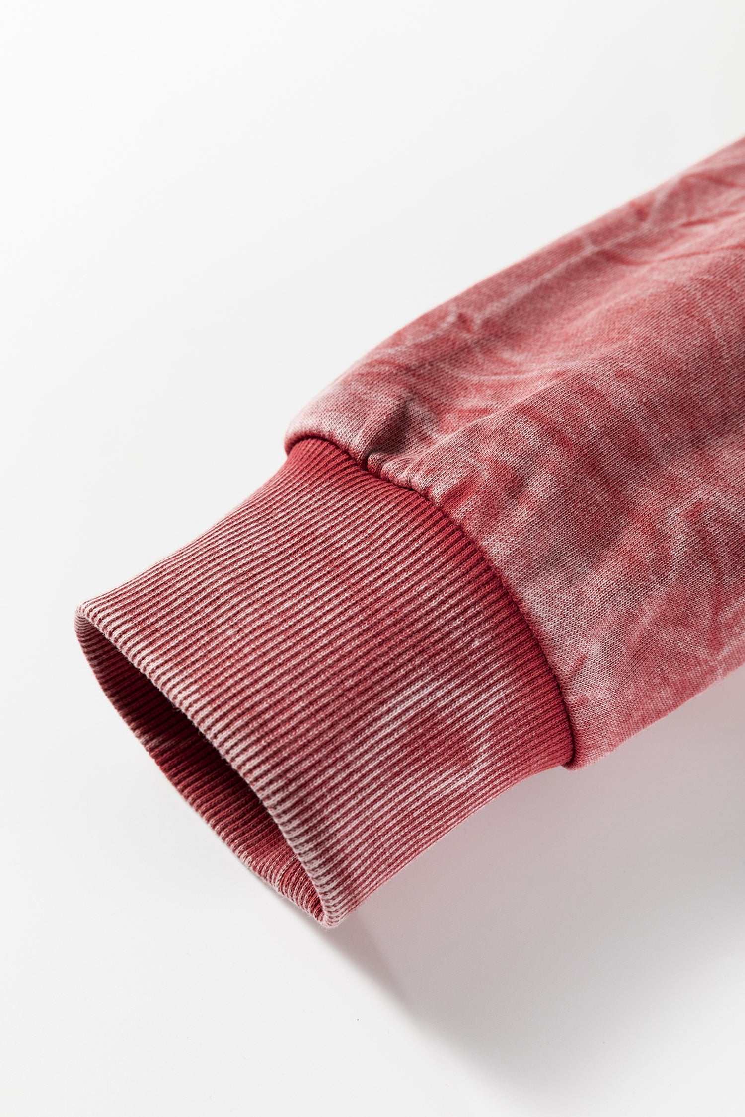 Sea Green saved by grace Letter Embroidery Mineral Wash Loose Sweatshirt