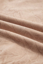 Sea Green saved by grace Letter Embroidery Mineral Wash Loose Sweatshirt