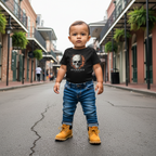 Cracked Flaming Skull Baby Short Sleeve One Piece