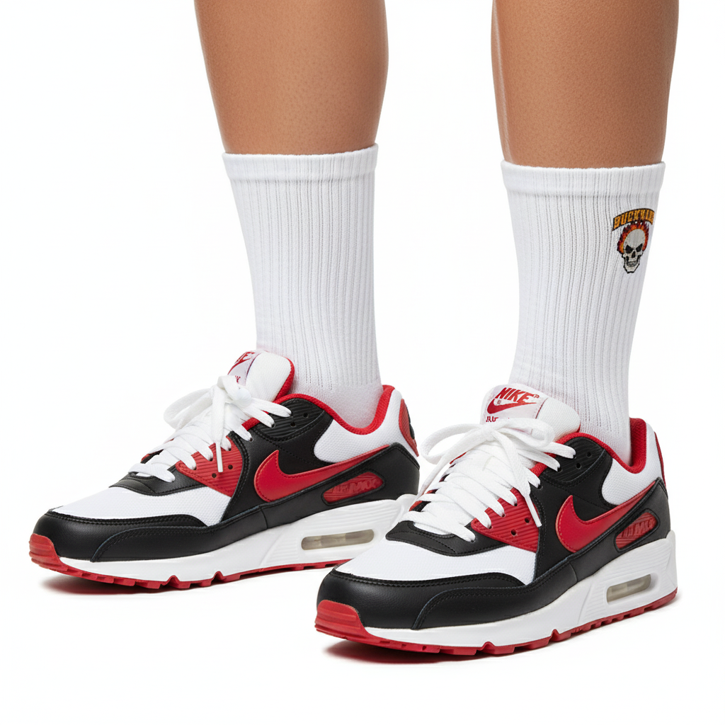 Flaming Skull Unisex Socks