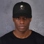 Cracked Flaming Skull Adjustable Strap Unisex Hat