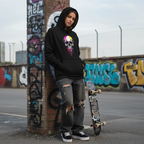 Paint Dripped Skull Unisex Hoodie