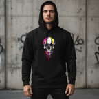 Paint Dripped Skull Unisex Hoodie