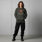 Buckhaus Print Flaming Skull Unisex Hoodie