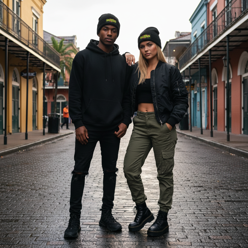 Embroidered Cuffed Beanie