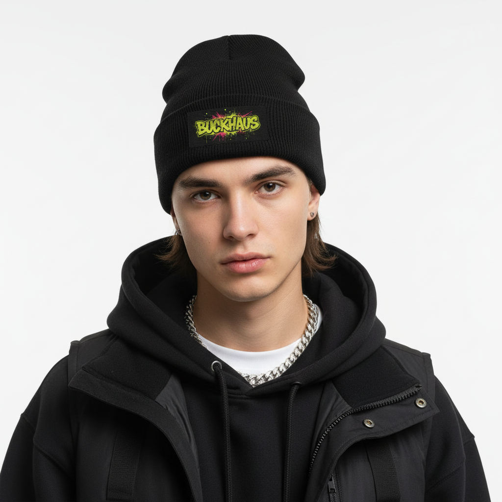 Embroidered Cuffed Beanie
