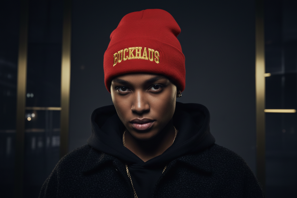 Buckhaus Embroidered Cuffed Beanie