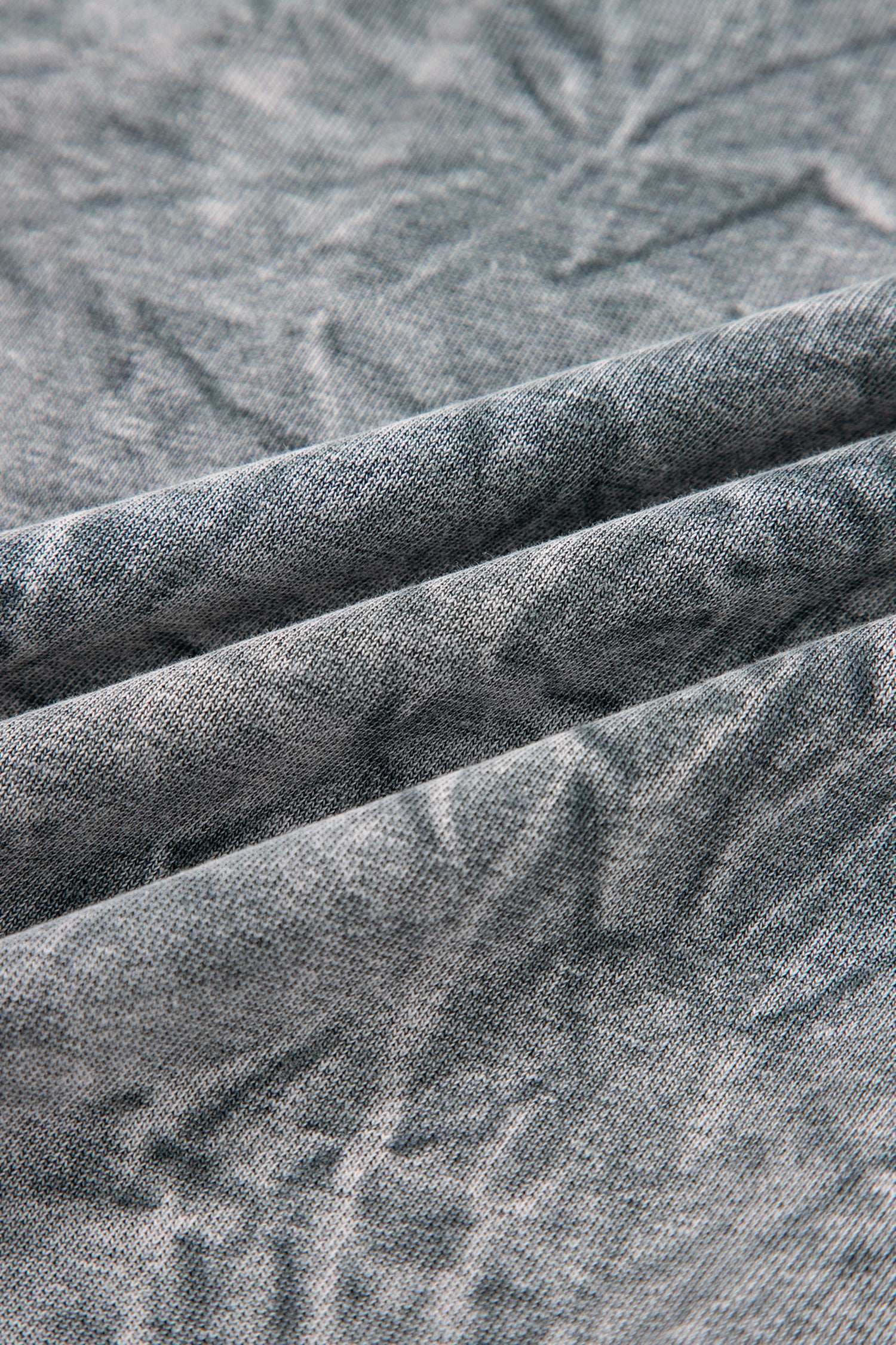 Sea Green saved by grace Letter Embroidery Mineral Wash Loose Sweatshirt