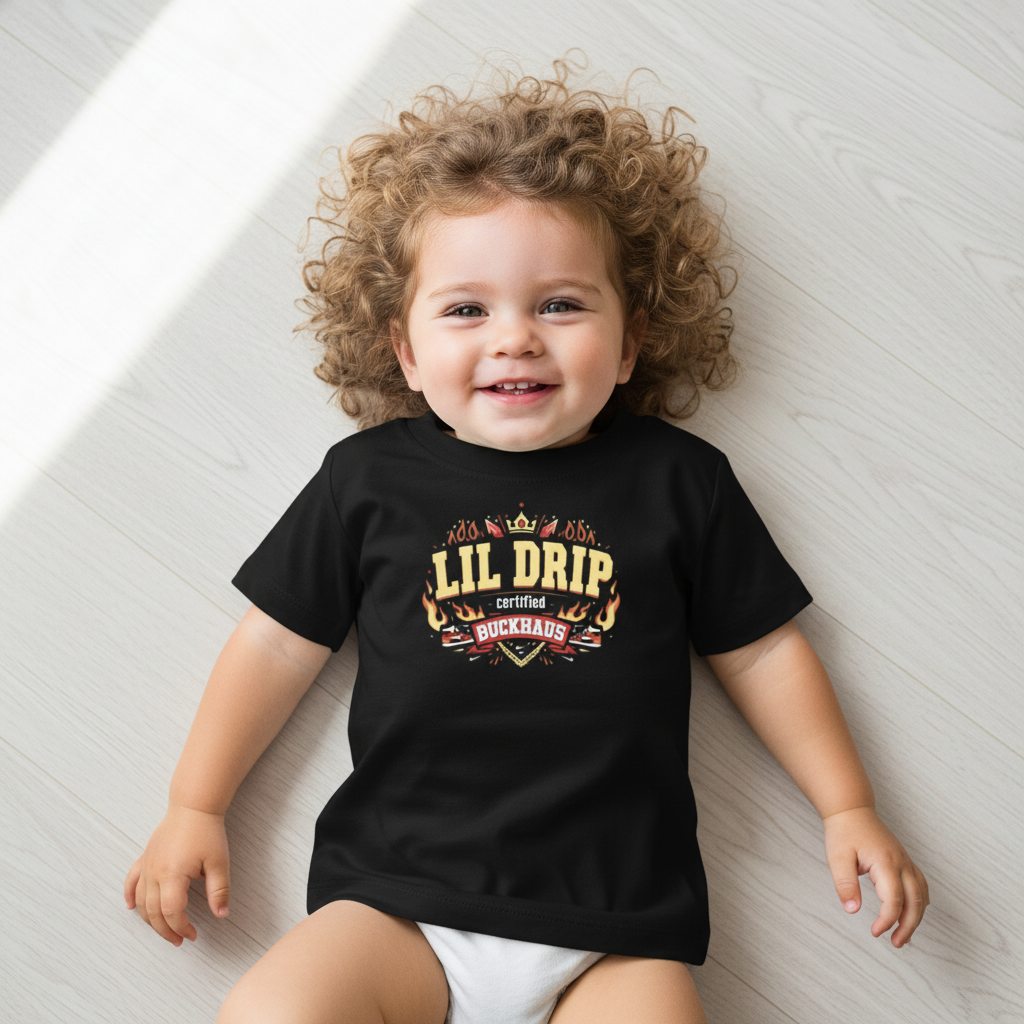 Lil Drip Certified Buckhaus Toddler Short Sleeve Tee