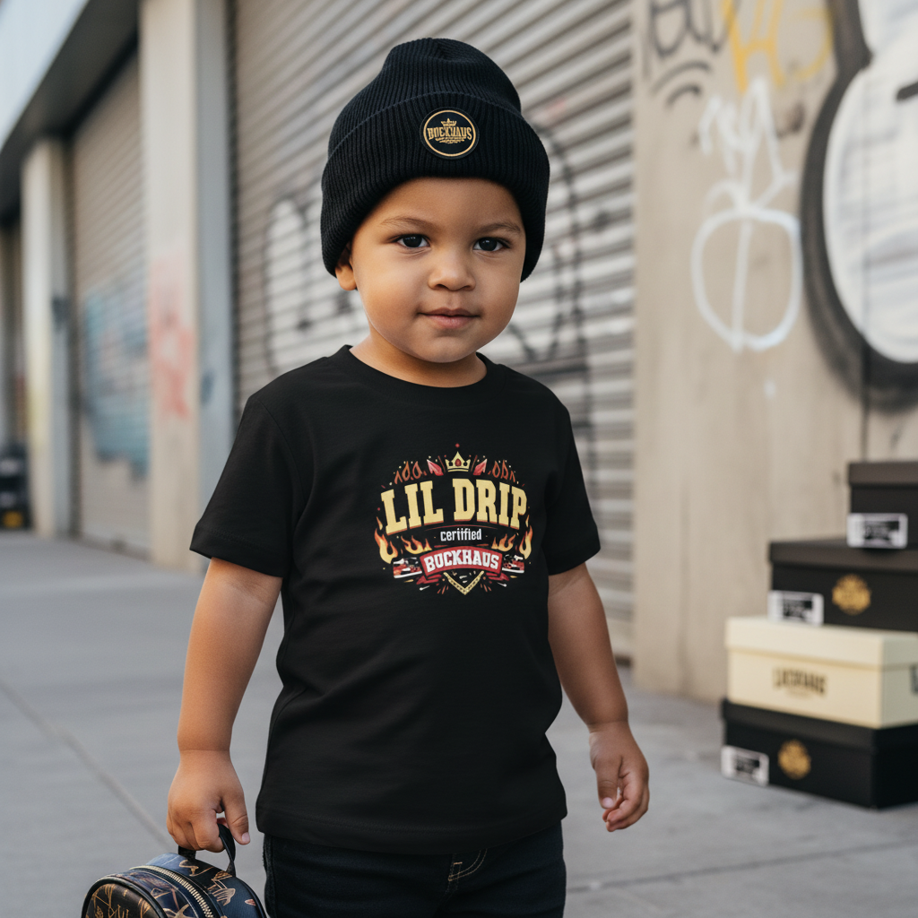 Lil Drip Certified Buckhaus Toddler Short Sleeve Tee