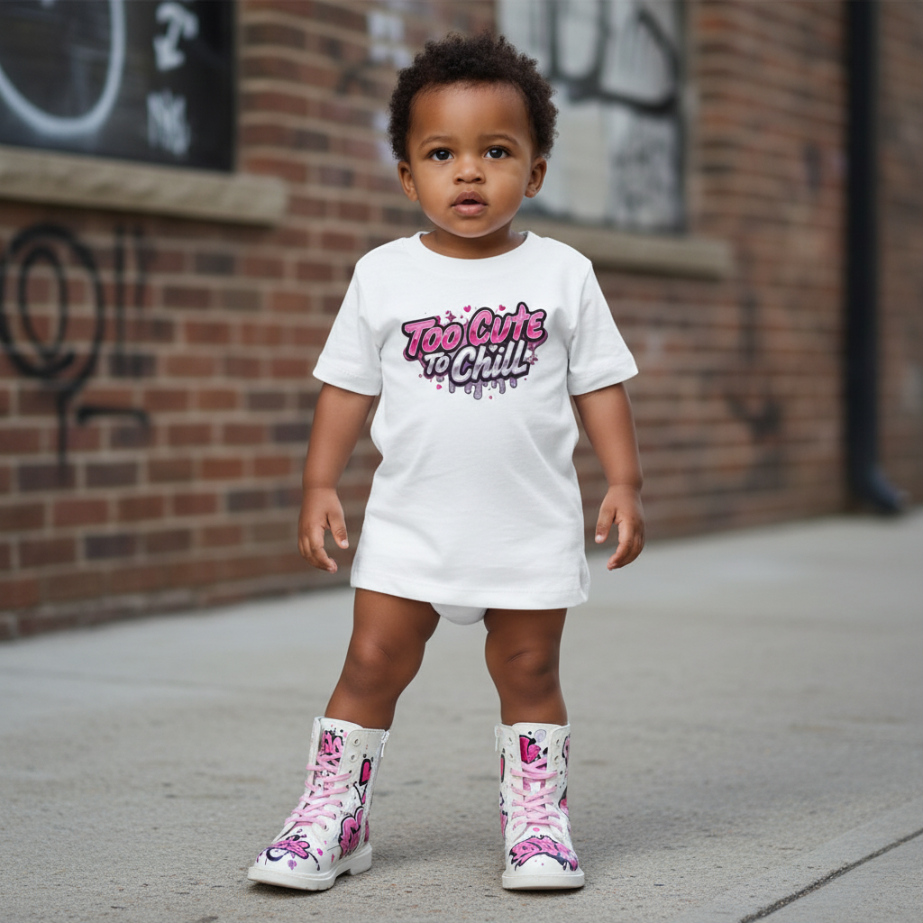 Too Cool To Chill Toddler Short Sleeve Tee