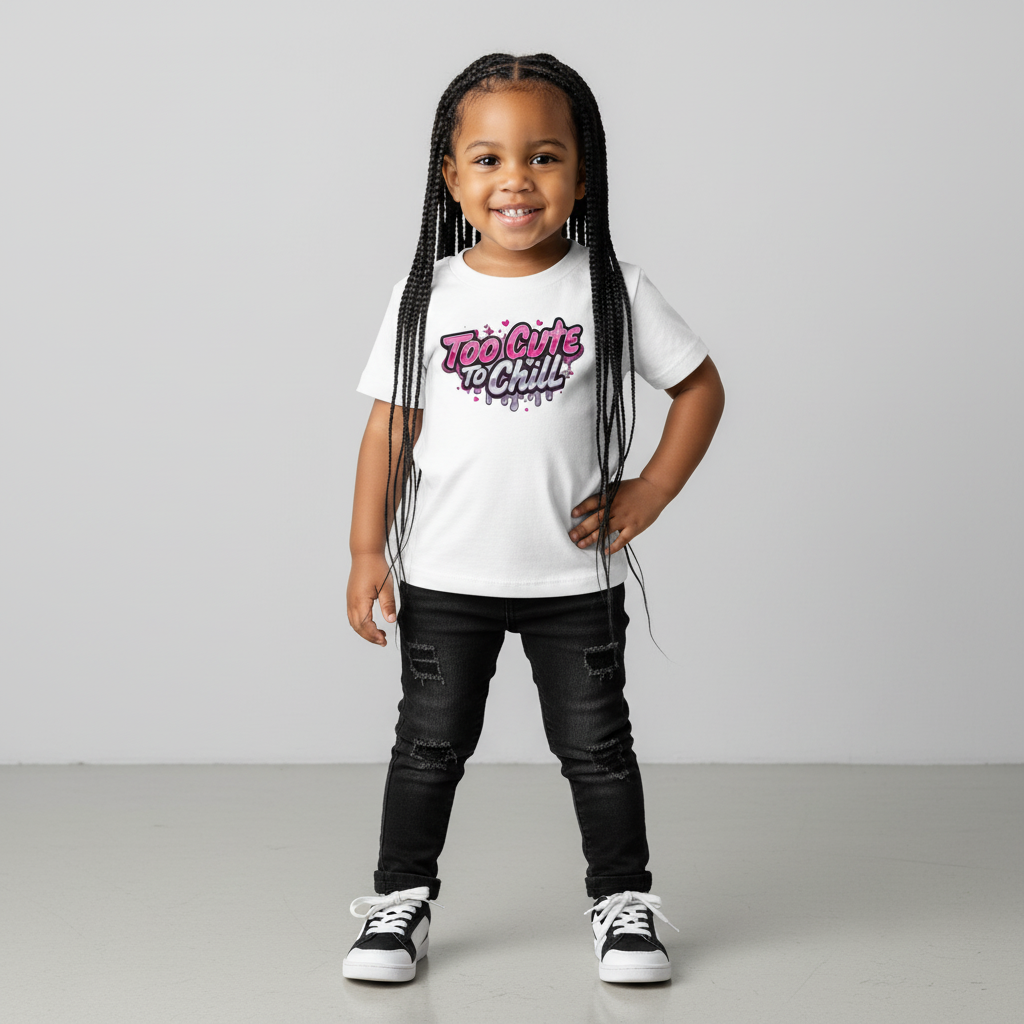 Too Cool To Chill Toddler Short Sleeve Tee
