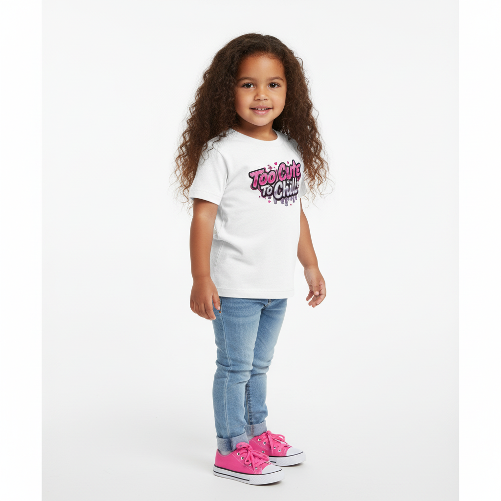 Too Cool To Chill Toddler Short Sleeve Tee
