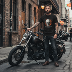 Cracked Flaming Skull Unisex Classic Tee