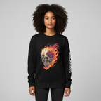 Flaming Skull Unisex Premium Sweatshirt