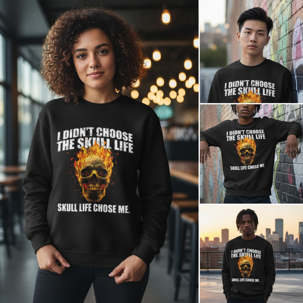 I Didn't Choose The Skull Life Premium Sweatshirt