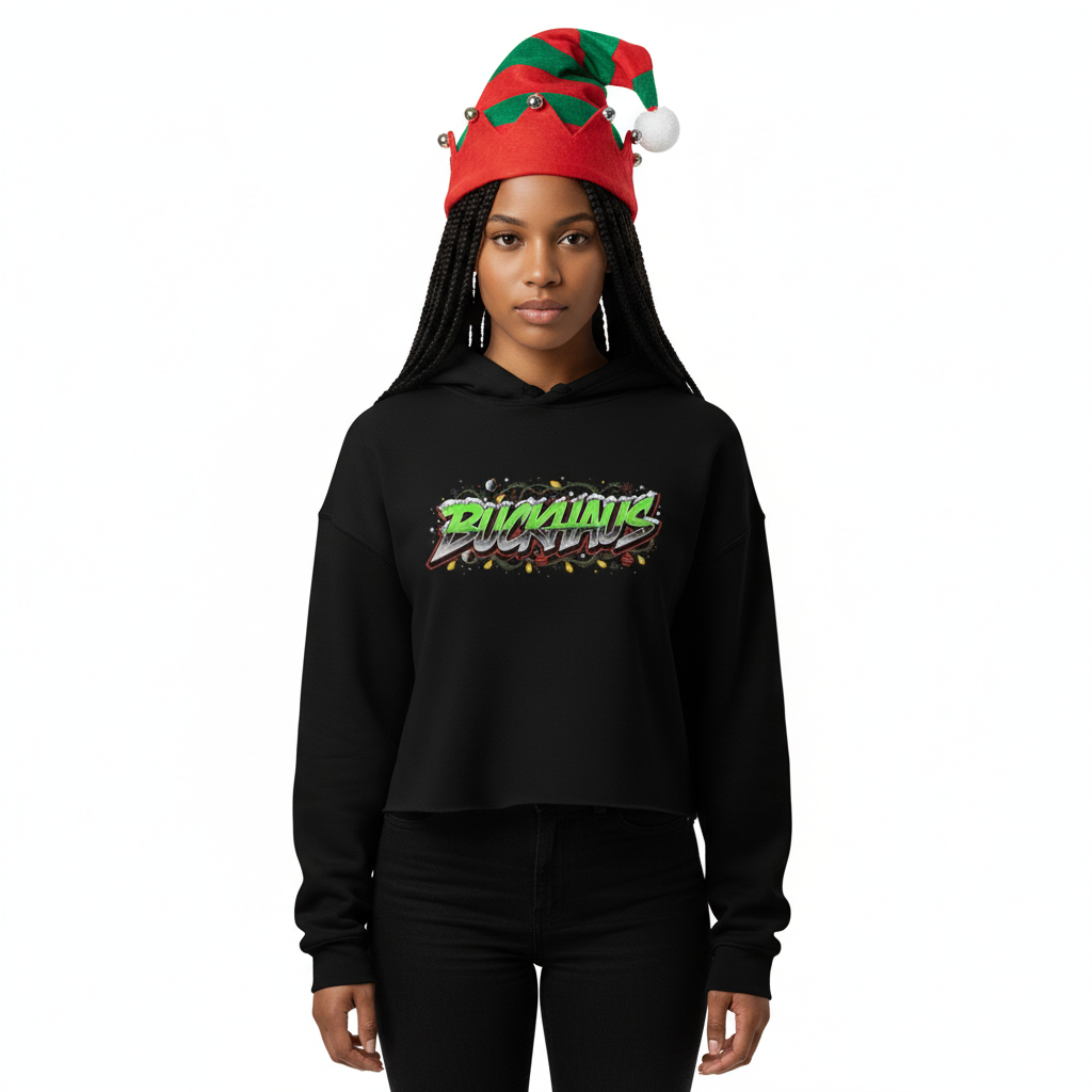 Buckhaus Xmas Crop Hoodie