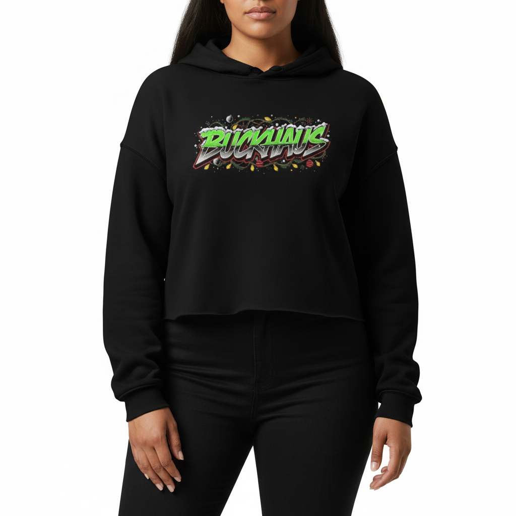 Buckhaus Xmas Crop Hoodie