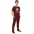 Streetwear Cracked Flaming Skull Youth Short Sleeve T-Shirt